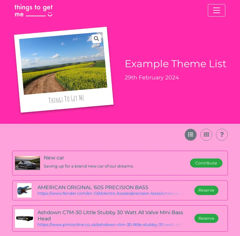 Housewarming Gift List App – Listery Free Whishlist Application